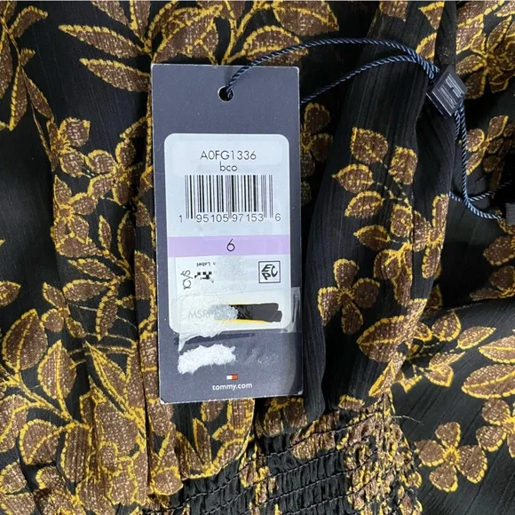 Tommy Hilfiger Black and Gold Dress - Picture 5 of 6